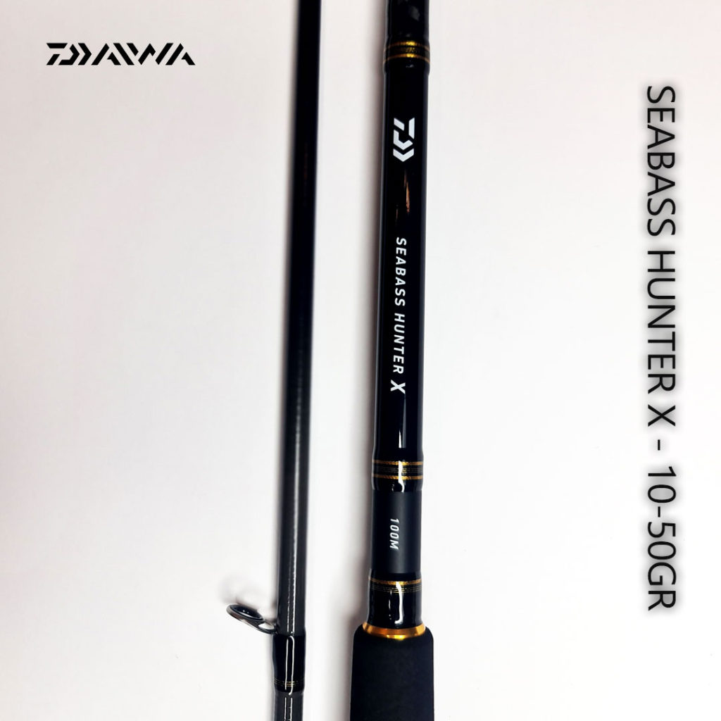 מקל מדיום daiwa seabass hunter x 100 m r 10 50gr fishing addicts