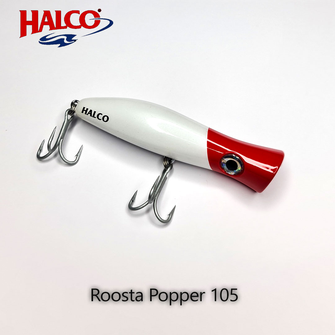 HALCO-Roosta-Popper-105-WHITE-RED-HEAD