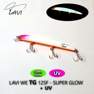LAVI WE TG 125F 19gr- SUPER GLOW + UV - לבן ראש ורוד בטן כתומה סופר זוהר בחושך + UV