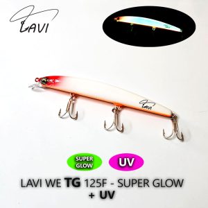 LAVI WE TG 125F 19gr- SUPER GLOW + UV - לבן ראש אדום בטן כתומה סופר זוהר בחושך + UV